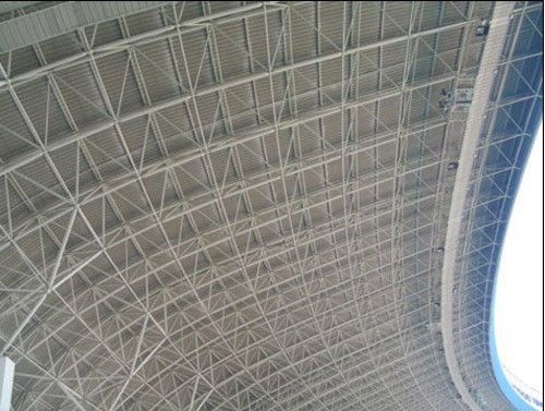 큰 스판 경직 방지 전공 금속 체육관 건물 학교용 다층 철 구조
