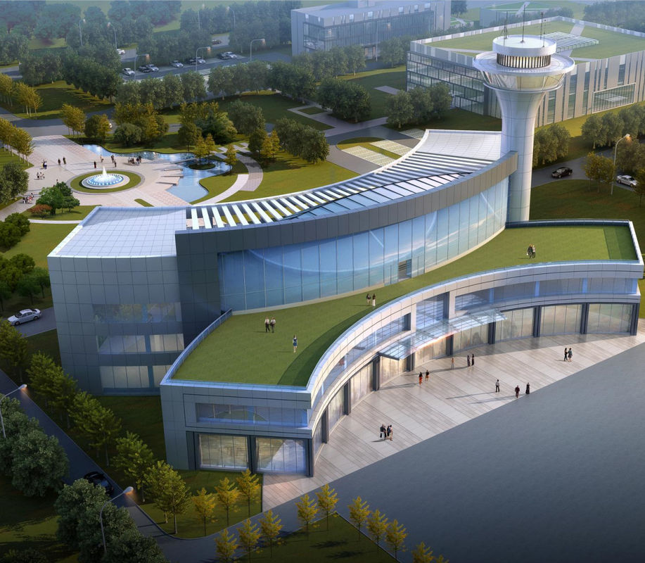 큰 스판 경직 방지 전공 금속 체육관 건물 학교용 다층 철 구조