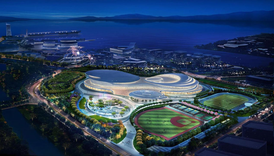 산업 디자인 스타일 철강 구조 전공 금속 프레임 공장 건물 체육관 응용 구조